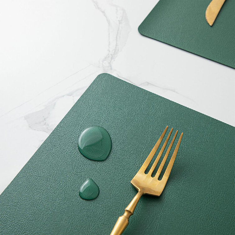 Captive Gala Leather/Faux Leather Rectangle Placemat Wayfair